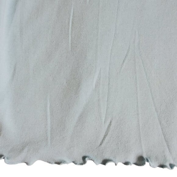 Sun Moda light blue v-neck 3/4 sleeve top sz L - Picture 10 of 16